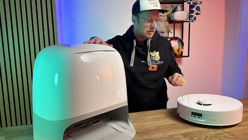 Der Lieferumfang des Roborock Qrevo Curv 2 Flow enthält nur den Roboter und die Station – ohne Zubehör.